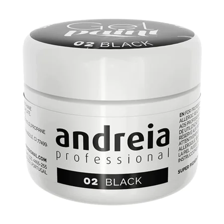 Esmalte de uñas en gel Andreia Gel Paint 4 ml Negro Nº 02 de Andreia, Esmaltes en gel - Ref: S4259440, Precio: 12,22 €, Descu...