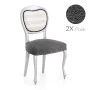 Housse de Chaise Eysa ROC Gris foncé 50 x 5 x 50 cm 2 Unités de Eysa, Housses de chaise de salle à manger - Réf : D1607766, P...