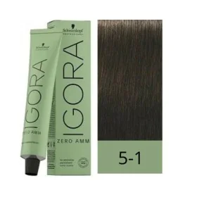 Dauerfärbung Schwarzkopf Igora Zero Amm Nº 5-1 Helle Aschkastanie 60 ml von Schwarzkopf, Farben - Ref: S4261328, Preis: 10,09...