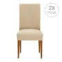 Chair Cover Eysa TROYA Beige 50 x 55 x 50 cm 2 Units by Eysa, Dining Chair Slipcovers - Ref: D1607806, Price: 17,50 €, Discou...