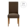 Chair Cover Eysa TROYA Brown 50 x 55 x 50 cm 2 Units by Eysa, Dining Chair Slipcovers - Ref: D1607810, Price: 18,66 €, Discou...