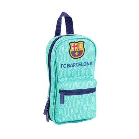 Rucksack mit Federtaschen F.C. Barcelona türkis 12 x 23 x 5 cm (33 Stücke) von F.C. Barcelona, Federmäppchen - Ref: S4300180,...