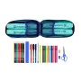 Backpack Pencil Case F.C. Barcelona Turquoise 12 x 23 x 5 cm (33 Pieces) by F.C. Barcelona, Pencil cases - Ref: S4300180, Pri...