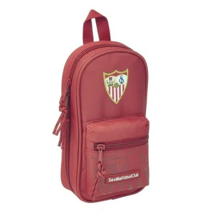 Backpack Pencil Case Sevilla Fútbol Club SAF411956747 Red 12 x 23 x 5 cm (33 Pieces) by Sevilla Fútbol Club, Pencil cases - R...