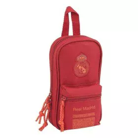 Rucksack mit Federtaschen Real Madrid C.F. Rot 12 x 23 x 5 cm (33 Stücke) von Real Madrid C.F., Federmäppchen - Ref: S4300222...