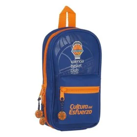 Astuccio Zaino Valencia Basket M747 Azzurro Arancio 12 x 23 x 5 cm (33 Pezzi) di Valencia Basket, Porta penne - Rif: S4300365...