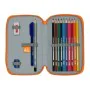 Plumier double Valencia Basket M854 Bleu Orange 12.5 x 19.5 x 4 cm (28 Pièces) de Valencia Basket, Trousses - Réf : S4300367,...