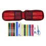 Backpack Pencil Case RFEF M747 Red 12 x 23 x 5 cm (33 Pieces) by Real Federación Española de Fútbol, Pencil cases - Ref: S430...