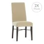 Custodia per Sedia Eysa BRONX Beige 50 x 55 x 50 cm 2 Unità di Eysa, Fodere coprisedia per sala da pranzo - Rif: D1607814, Pr...