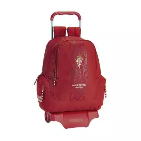 School Rucksack with Wheels 905 Real Sporting de Gijón Red by Real Sporting de Gijón, Children's Backpacks - Ref: S4301208, P...