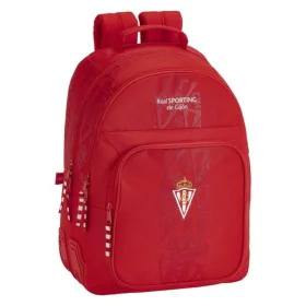 Cartable Real Sporting de Gijón Rouge de Real Sporting de Gijón, Sacs à dos enfant - Réf : S4301213, Prix : 35,38 €, Remise : %