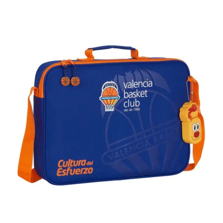 School Satchel Valencia Basket Blue Orange (38 x 28 x 6 cm) by Valencia Basket, Children's Backpacks - Ref: S4301755, Price: ...