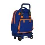 School Rucksack with Wheels Compact Valencia Basket M918 Blue Orange (33 x 45 x 22 cm) by Valencia Basket, Children's Backpac...