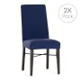 Chair Cover Eysa BRONX Blue 50 x 55 x 50 cm 2 Units by Eysa, Dining Chair Slipcovers - Ref: D1607819, Price: 27,64 €, Discoun...