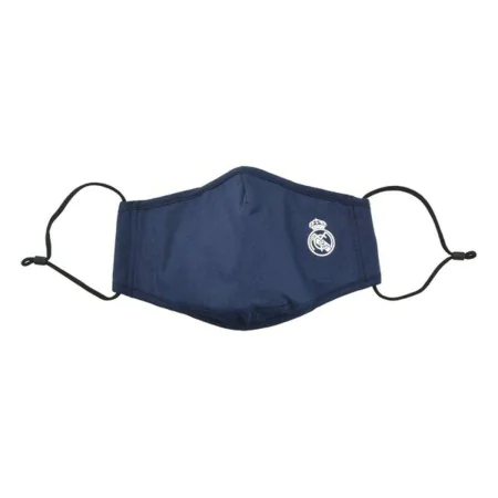 Hygienic Reusable Fabric Mask Real Madrid C.F. Blue by Real Madrid C.F., Disposables - Ref: S4303693, Price: 14,18 €, Discoun...