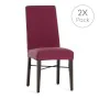 Housse de Chaise Eysa BRONX Bordeaux 50 x 55 x 50 cm 2 Unités de Eysa, Housses de chaise de salle à manger - Réf : D1607825, ...