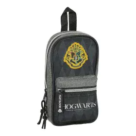 Rucksack mit Federtaschen Hogwarts Harry Potter Hogwarts 12 x 23 x 5 cm Schwarz Grau 33 Stücke von Harry Potter, Federmäppche...