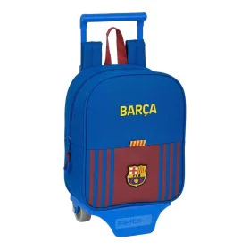 School Rucksack with Wheels F.C. Barcelona M280 Maroon Navy Blue by F.C. Barcelona, Children's Backpacks - Ref: S4304686, Pri...