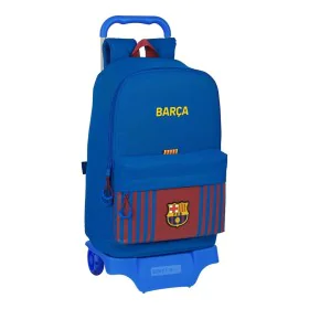 School Rucksack with Wheels F.C. Barcelona (31 x 47 x 15 cm) by F.C. Barcelona, Children's Backpacks - Ref: S4304689, Price: ...