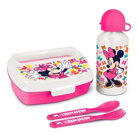 Kindergeschirr-Set Minnie Mouse Lucky 21 x 18 x 7 cm Rosa von Minnie Mouse, Lunch-Sets - Ref: S4305074, Preis: 15,97 €, Rabat...