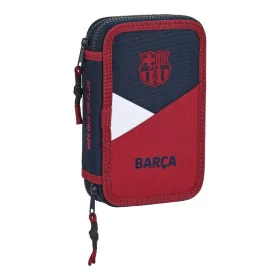 Doppel-Federtasche F.C. Barcelona Corporativa Blau Granatrot 12.5 x 19.5 x 4 cm (28 Stücke) von F.C. Barcelona, Federmäppchen...