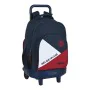 Mochila Escolar con Ruedas F.C. Barcelona Corporativa Azul Granate (33 x 45 x 22 cm) de F.C. Barcelona, Mochilas infantiles -...