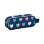 Double Carry-all Benetton Corazones Navy Blue 21 x 8 x 6 cm by Benetton, Pencil cases - Ref: S4305602, Price: 7,01 €, Discoun...