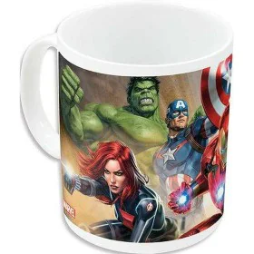 Henkelbecher The Avengers Infinity Weiß aus Keramik Rot (350 ml) von The Avengers, Tassen - Ref: S4305810, Preis: 8,43 €, Rab...