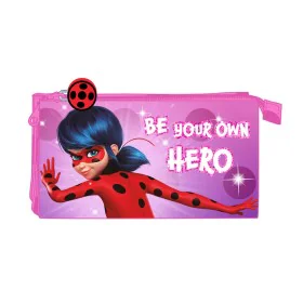 Triple Carry-all Lady Bug Fuchsia (22 x 12 x 3 cm) by Lady Bug, Pencil cases - Ref: S4306215, Price: 6,72 €, Discount: %