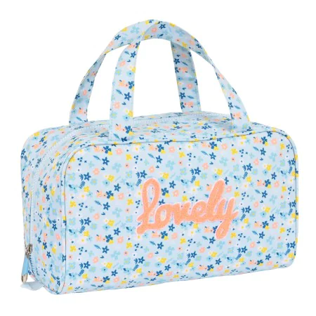 Nécessaire Escolar Moos Lovely Azul Claro (31 x 14 x 19 cm) de Moos, Estojo de viagem - Ref: S4306276, Preço: 8,63 €, Descont...