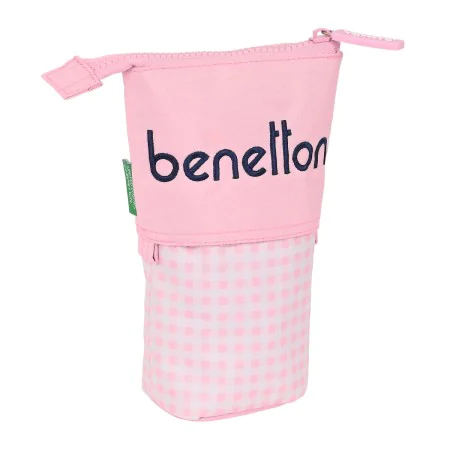 Astuccio Portapenne Benetton Vichy Rosa (8 x 19 x 6 cm) di Benetton, Porta penne - Rif: S4306344, Prezzo: 7,76 €, Sconto: %