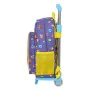 Mochila Escolar con Ruedas SuperThings Guardians of Kazoom Morado Amarillo (27 x 33 x 10 cm) de SuperThings, Mochilas infanti...