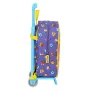 Mochila Escolar con Ruedas SuperThings Guardians of Kazoom Morado Amarillo (22 x 28 x 10 cm) de SuperThings, Mochilas infanti...