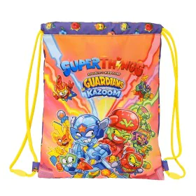 Backpack with Strings SuperThings Guardians of Kazoom Purple Yellow (26 x 34 x 1 cm) by SuperThings, School Bags - Ref: S4306...