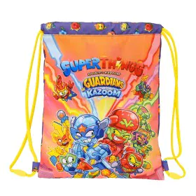 Backpack with Strings SuperThings Guardians of Kazoom Purple Yellow (26 x 34 x 1 cm) by SuperThings, School Bags - Ref: S4306...