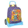 Cartable à roulettes SuperThings Guardians of Kazoom Violet Jaune (32 x 42 x 14 cm) de SuperThings, Sacs à dos enfant - Réf :...