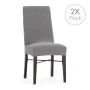 Chair Cover Eysa JAZ Grey 50 x 60 x 50 cm 2 Units by Eysa, Dining Chair Slipcovers - Ref: D1607833, Price: 33,13 €, Discount: %