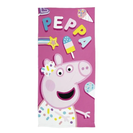 Bath towel Peppa Pig Cosy corner (70 x 140 cm) by Peppa Pig, Children's Bath Towels - Ref: S4306496, Price: 6,66 €, Discount: %