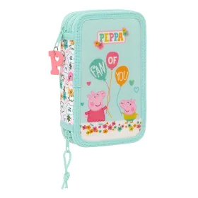 Doppel-Federtasche Peppa Pig Cosy corner Blau (28 Stücke) von Peppa Pig, Federmäppchen - Ref: S4306504, Preis: 10,73 €, Rabat...