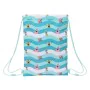 Backpack with Strings Spongebob Stay positive Blue White (26 x 34 x 1 cm) by Spongebob, School Bags - Ref: S4306516, Price: 7...