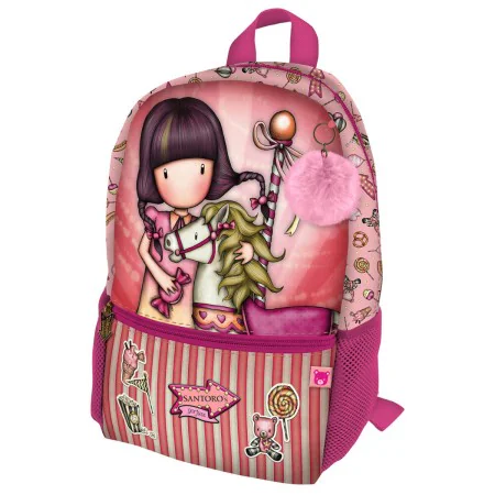 School Bag Gorjuss Carousel Mini Salmon (26 x 34 x 11.4 cm) by Gorjuss, Children's Backpacks - Ref: S4306615, Price: 19,13 €,...