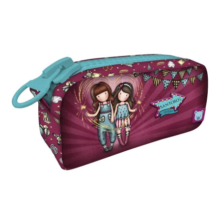 Neceser Escolar Gorjuss Fireworks Granate (21.5 x 10.5 x 7 cm) de Gorjuss, Neceseres de viaje - Ref: S4306695, Precio: 8,36 €...