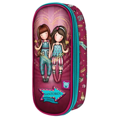 School Case Gorjuss Fireworks Maroon (10 x 23 x 6 cm) by Gorjuss, Pencil cases - Ref: S4306713, Price: 7,68 €, Discount: %