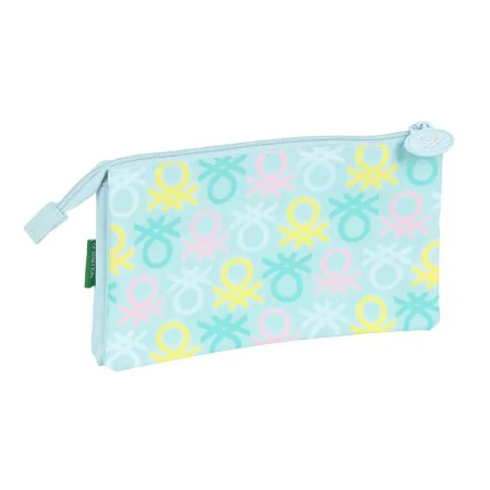 Triple Carry-all Benetton Fantasy Sky blue (22 x 12 x 3 cm) by Benetton, Pencil cases - Ref: S4306816, Price: 6,04 €, Discoun...