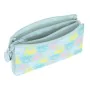 Portatodo Triple Benetton Fantasy Azul cielo (22 x 12 x 3 cm) de Benetton, Estuches - Ref: S4306816, Precio: 6,04 €, Descuent...