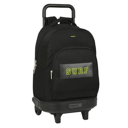 School Rucksack with Wheels Safta Surf Black (33 x 45 x 22 cm) by Safta, Children's Backpacks - Ref: S4306898, Price: 25,05 €...