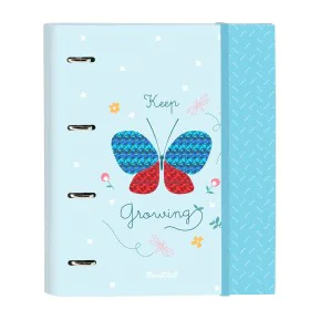 Carpeta de anillas BlackFit8 Mariposa A4 Azul claro (27 x 32 x 3.5 cm) de BlackFit8, Archivadores - Ref: S4306908, Precio: 7,...