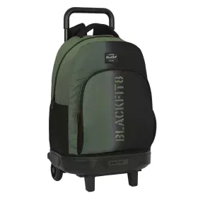 Cartable à roulettes BlackFit8 Gradient Noir Vert militaire (33 x 45 x 22 cm) de BlackFit8, Sacs à dos enfant - Réf : S430698...