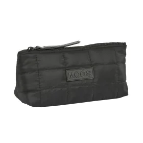 School Toilet Bag Moos Negro Padded Black 23 x 12 x 8 cm by Moos, Pencil cases - Ref: S4306992, Price: 11,13 €, Discount: %