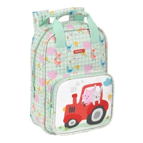 Mochila Escolar Safta Granja Blanco Verde Claro (20 x 28 x 8 cm) de Safta, Mochilas infantiles - Ref: S4307021, Precio: 11,50...